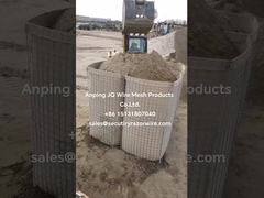 Ordu Bastion Steel Hesco Mühimmat bileşikleri için savunma bariyerleri